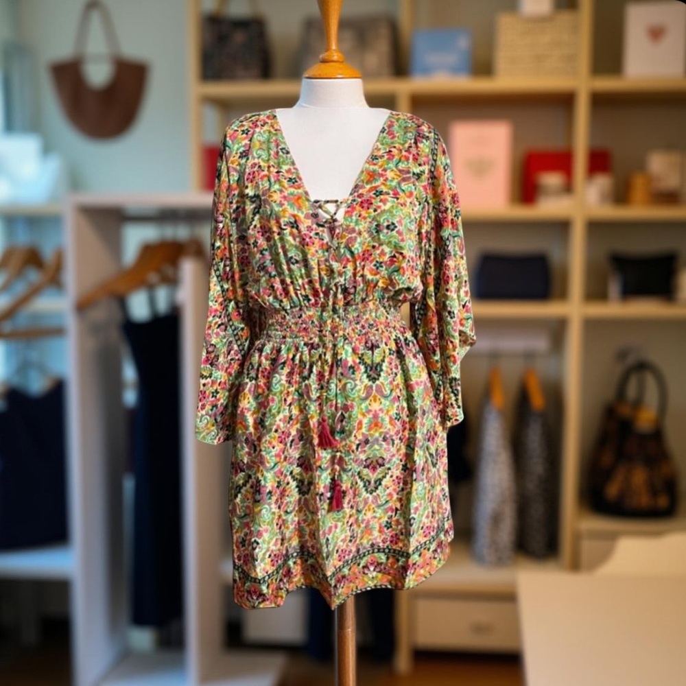Anthropology dress made by Raga Jai Kimono Dress Large NWT - Picture 2 of 14